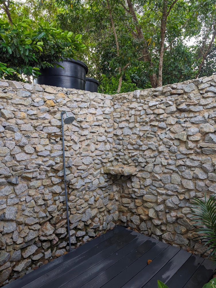“Open-air shower”